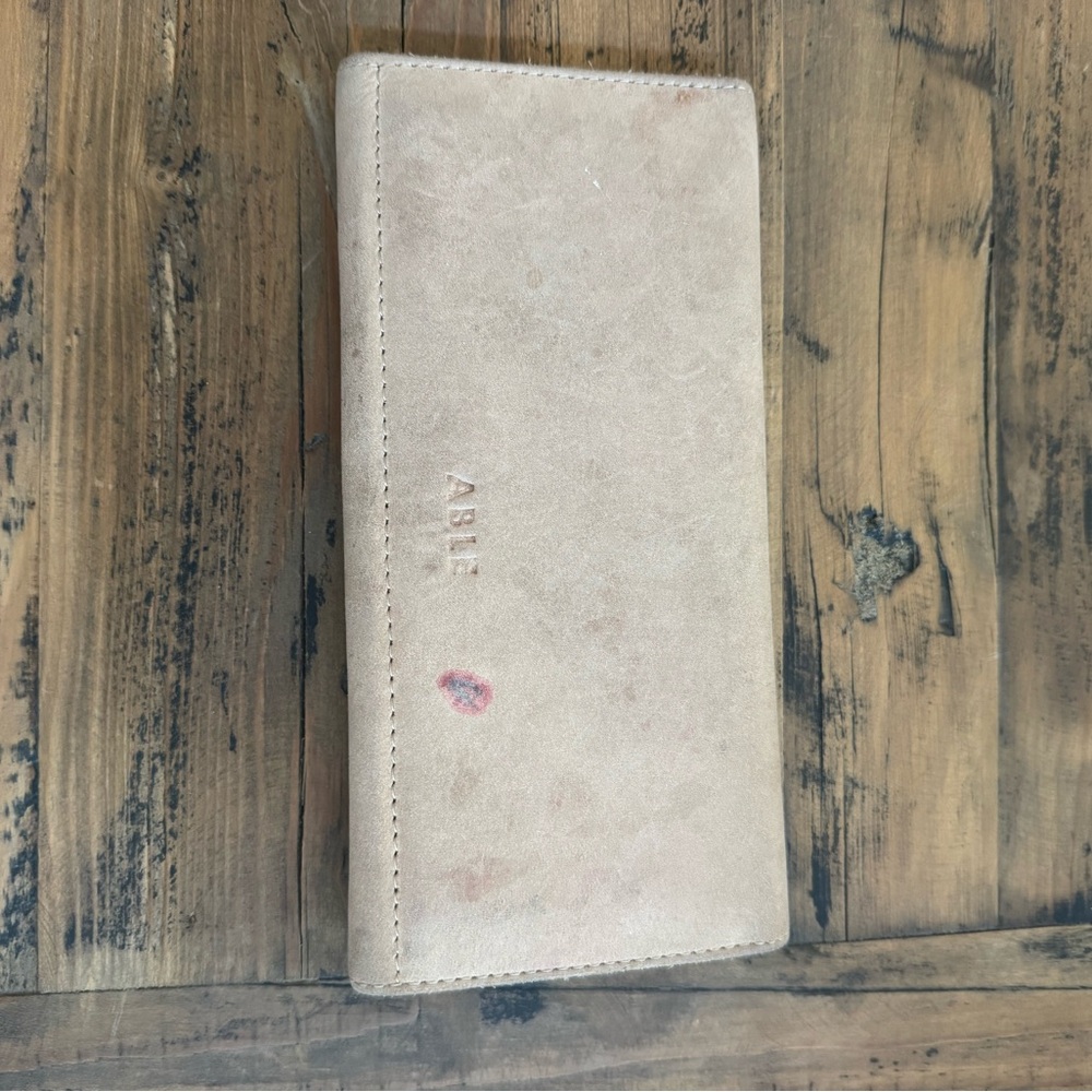 Able Tan trifold Wallet